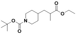 tert-butyl 4-(3-ethoxy-2-methyl-3-oxopropyl)piperidine-1-carboxylate