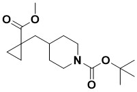 tert-butyl 4-((1-(methoxycarbonyl)cyclopropyl)methyl)piperidine-1-carboxylate